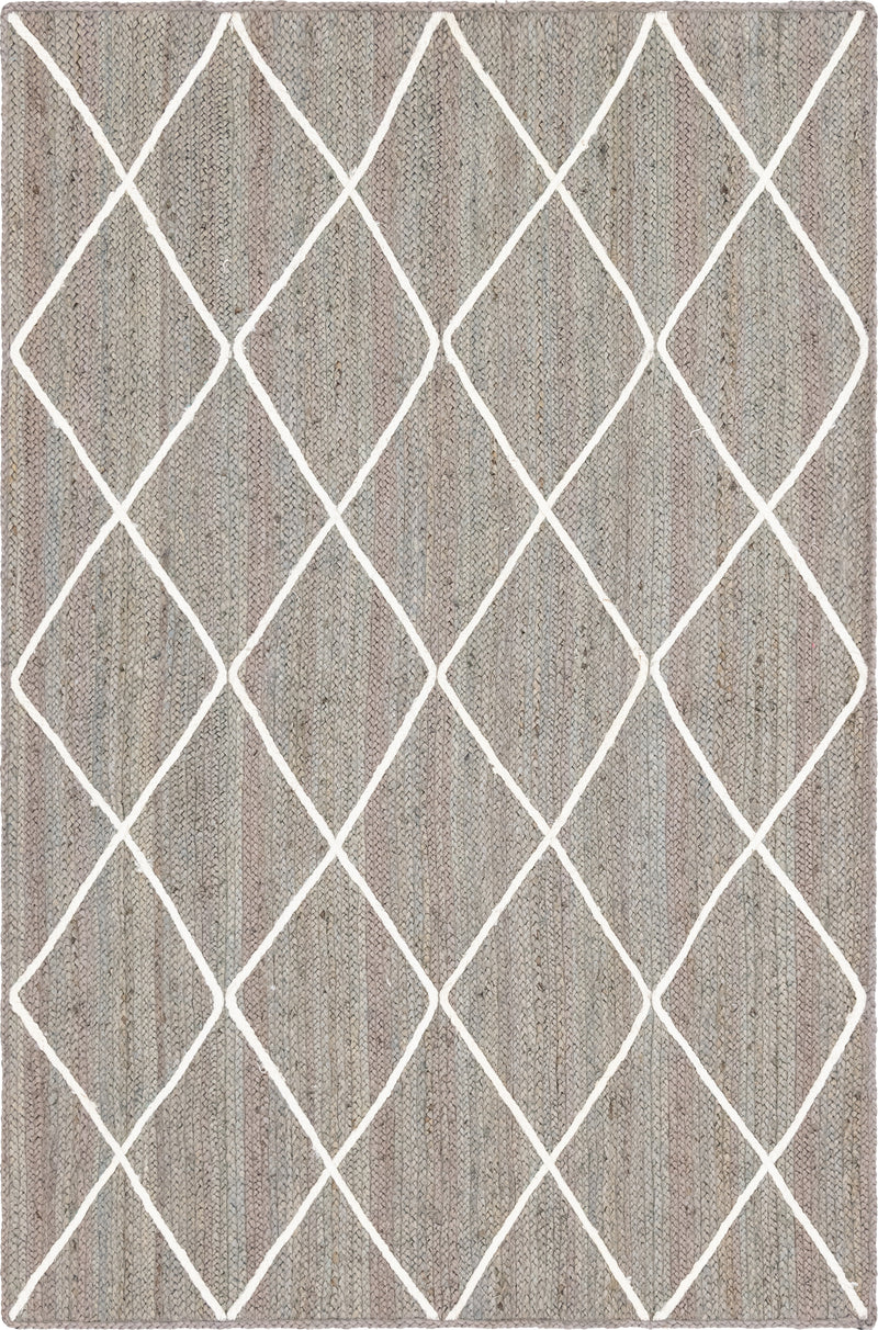 Unique Loom Trellis Braided Jute Rug
