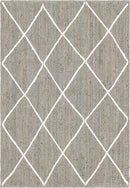 Unique Loom Trellis Braided Jute Rug