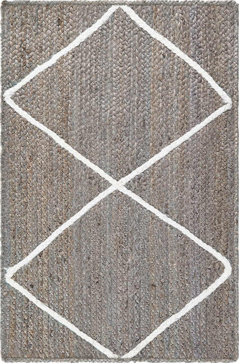 Unique Loom Trellis Braided Jute Rug