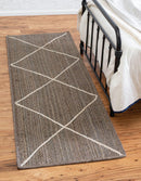 Unique Loom Trellis Braided Jute Rug