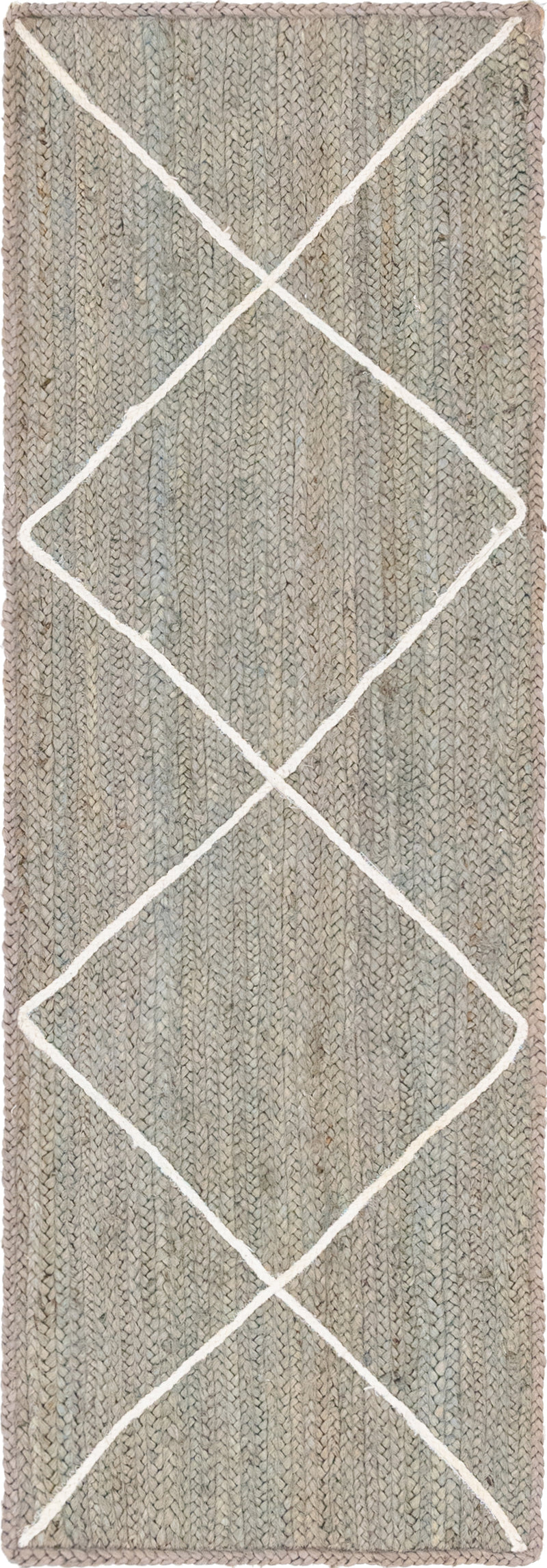 Unique Loom Trellis Braided Jute Rug