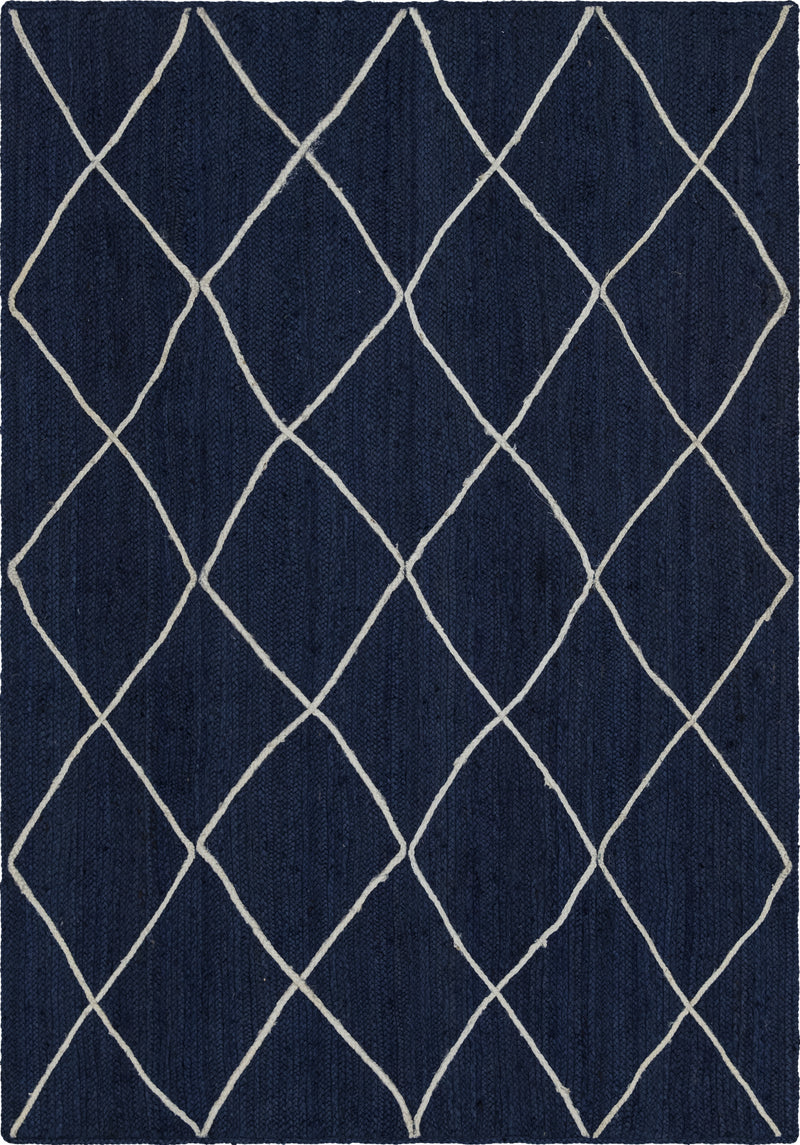 Unique Loom Trellis Braided Jute Rug