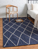 Unique Loom Trellis Braided Jute Rug