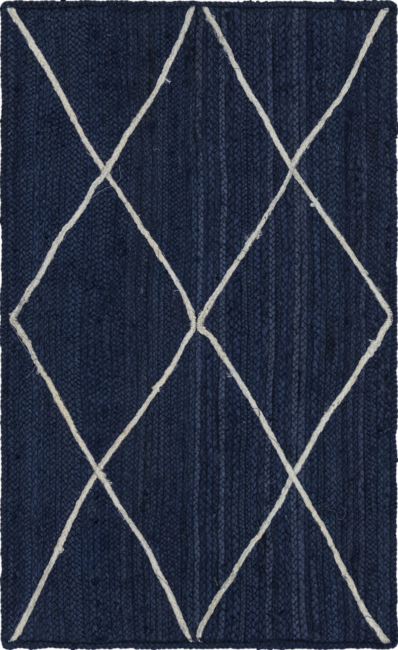 Unique Loom Trellis Braided Jute Rug