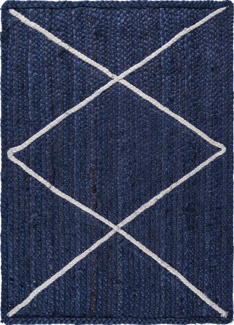 Unique Loom Trellis Braided Jute Rug