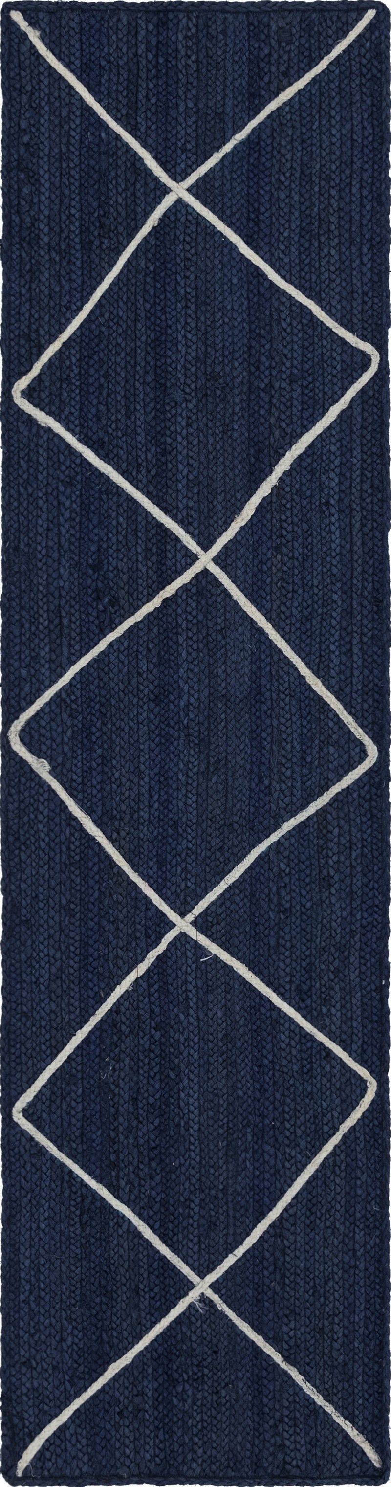 Unique Loom Trellis Braided Jute Rug