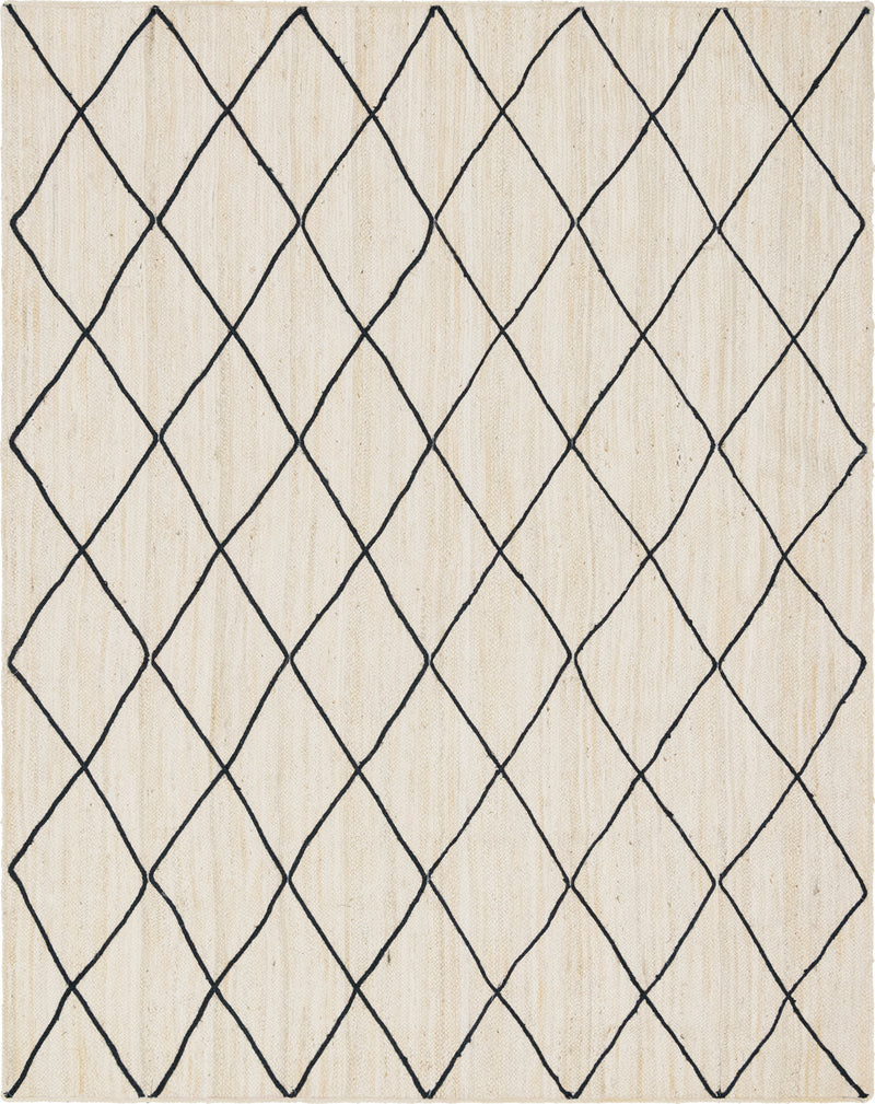 Unique Loom Trellis Braided Jute Rug
