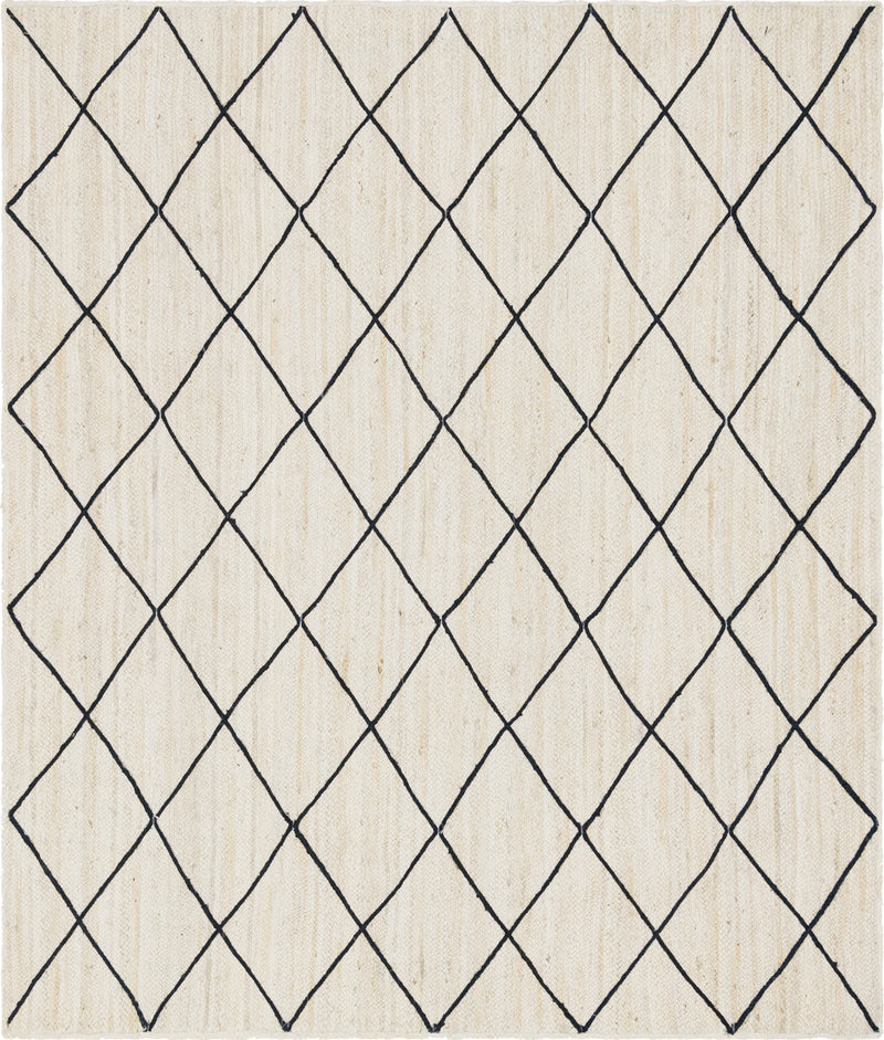 Unique Loom Trellis Braided Jute Rug