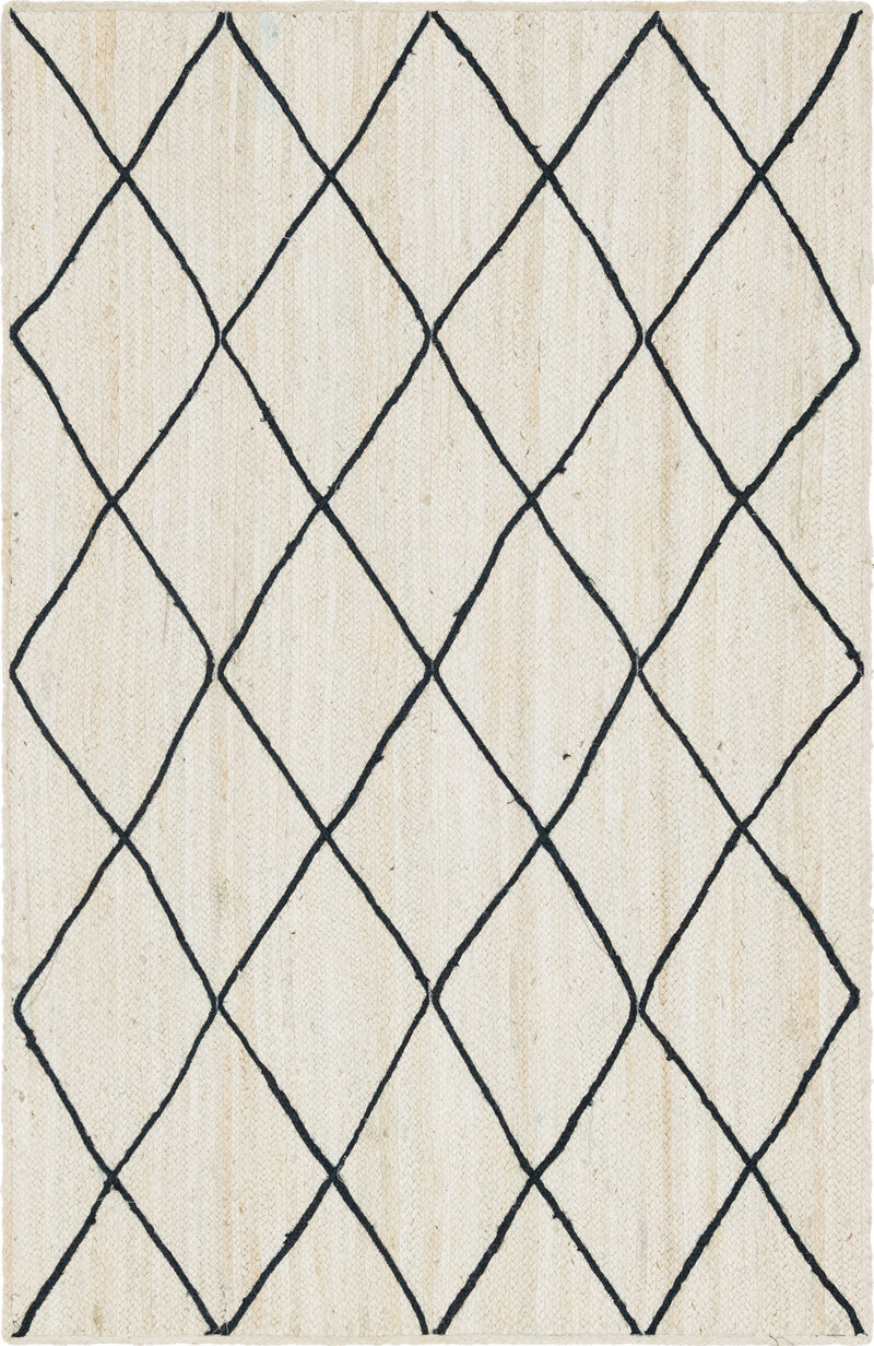 Unique Loom Trellis Braided Jute Rug