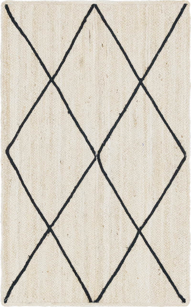 Unique Loom Trellis Braided Jute Rug