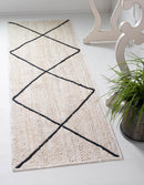 Unique Loom Trellis Braided Jute Rug