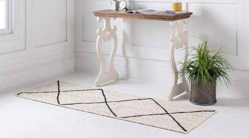 Unique Loom Trellis Braided Jute Rug