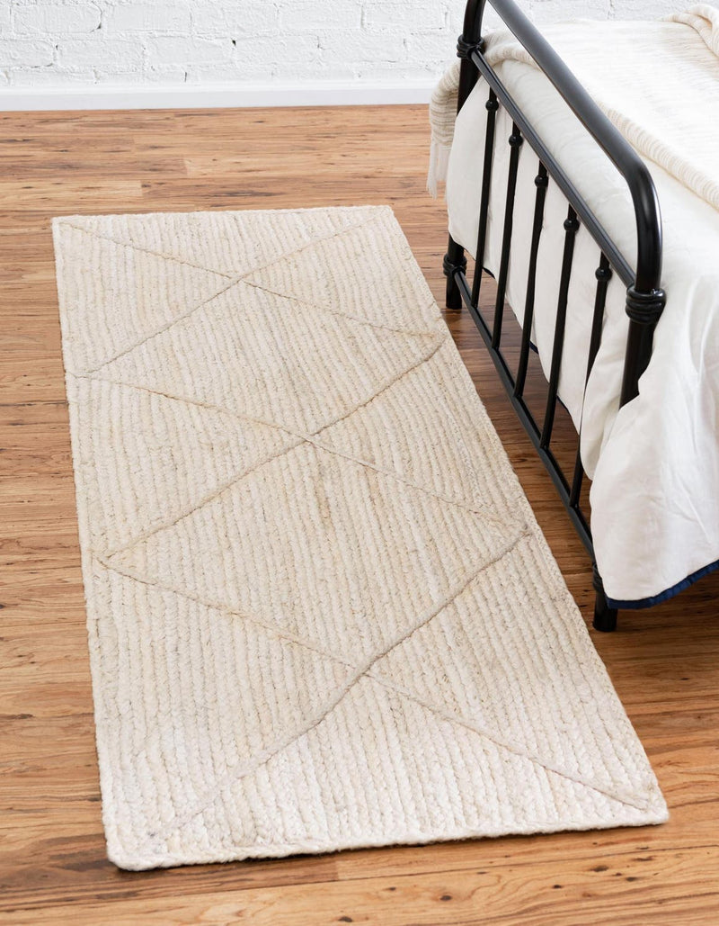 Unique Loom Trellis Braided Jute Rug