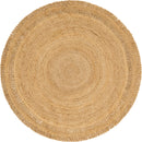 Unique Loom Floral Braided Jute Rug