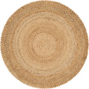 Unique Loom Floral Braided Jute Rug