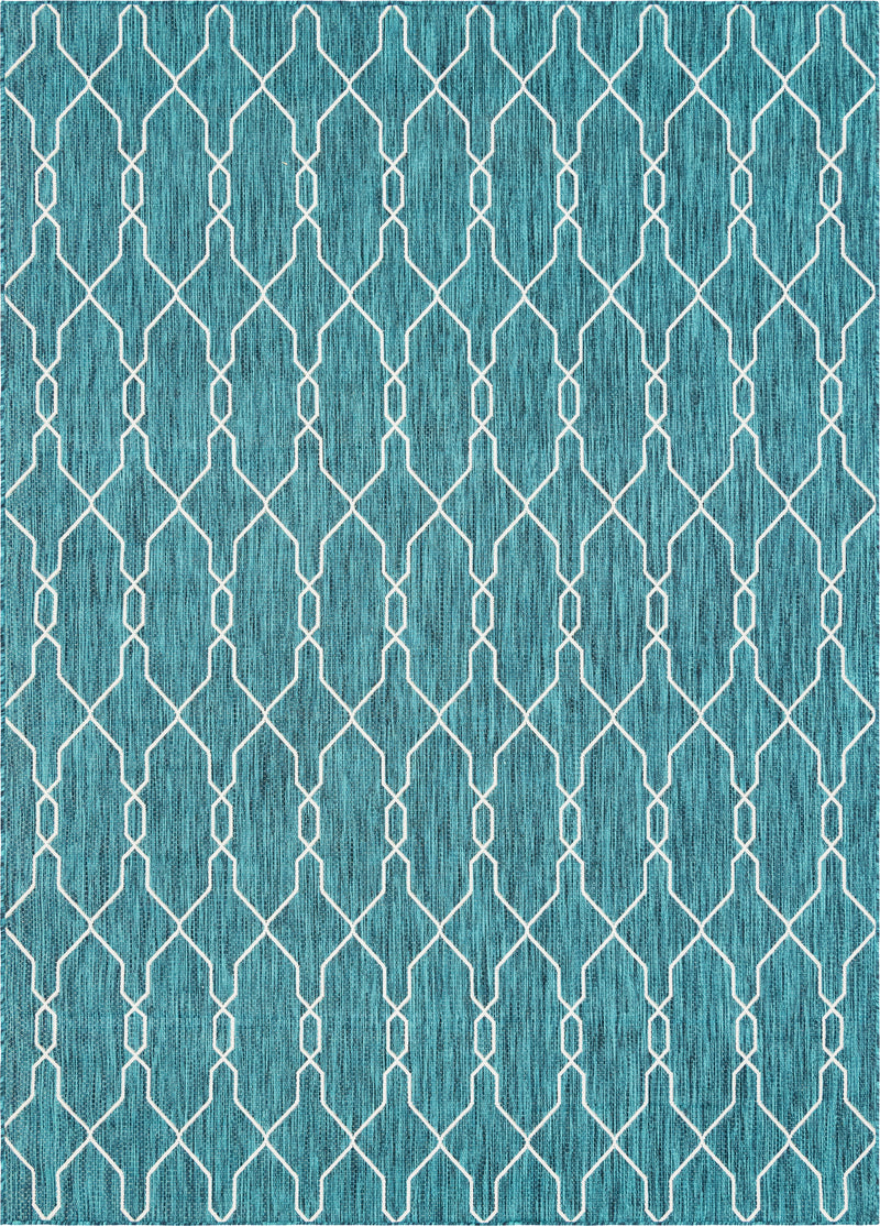 Unique Loom Outdoor Links Trellis Rug