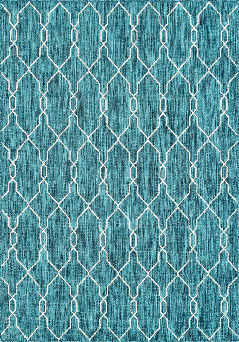 Unique Loom Outdoor Links Trellis Rug