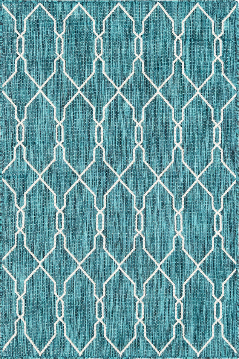 Unique Loom Outdoor Links Trellis Rug