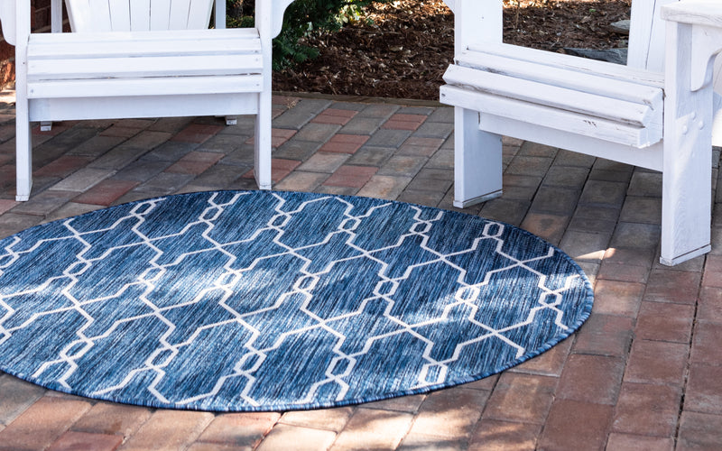 Unique Loom Outdoor Links Trellis Rug