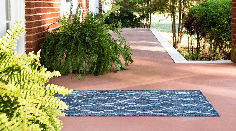 Unique Loom Outdoor Links Trellis Rug