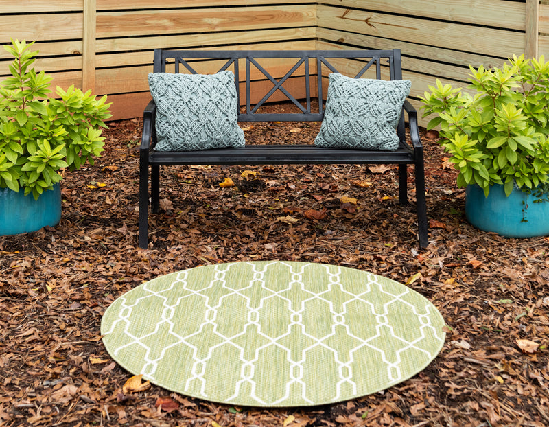 Unique Loom Outdoor Links Trellis Rug