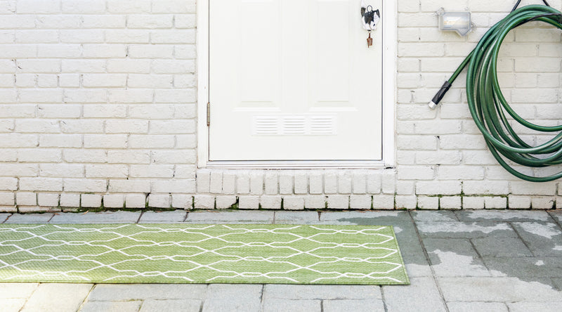 Unique Loom Outdoor Links Trellis Rug