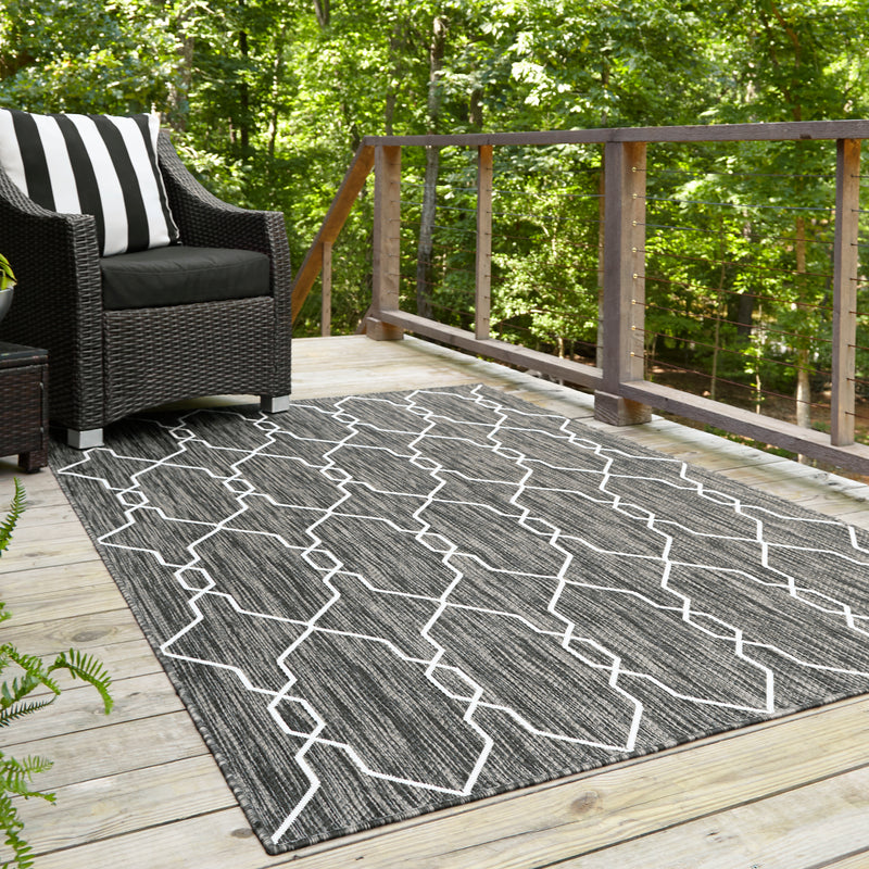 Unique Loom Outdoor Links Trellis Rug