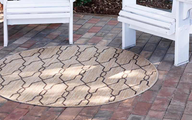 Unique Loom Outdoor Links Trellis Rug