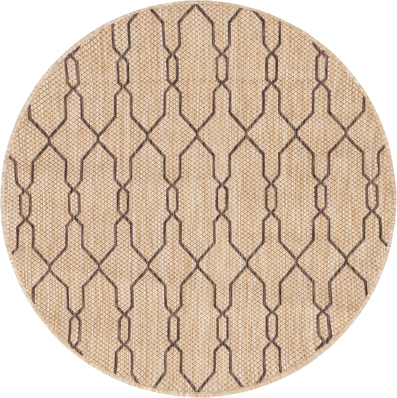 Unique Loom Outdoor Links Trellis Rug