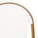 Safavieh Outdoor Collection Ford White French Bistro 30-inch Bstro Bar Stool