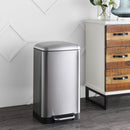 Jonathan Y Ashley Rectangular 8-Gallon Trash Can with Soft-Close Lid with FREE Mini Trash Can