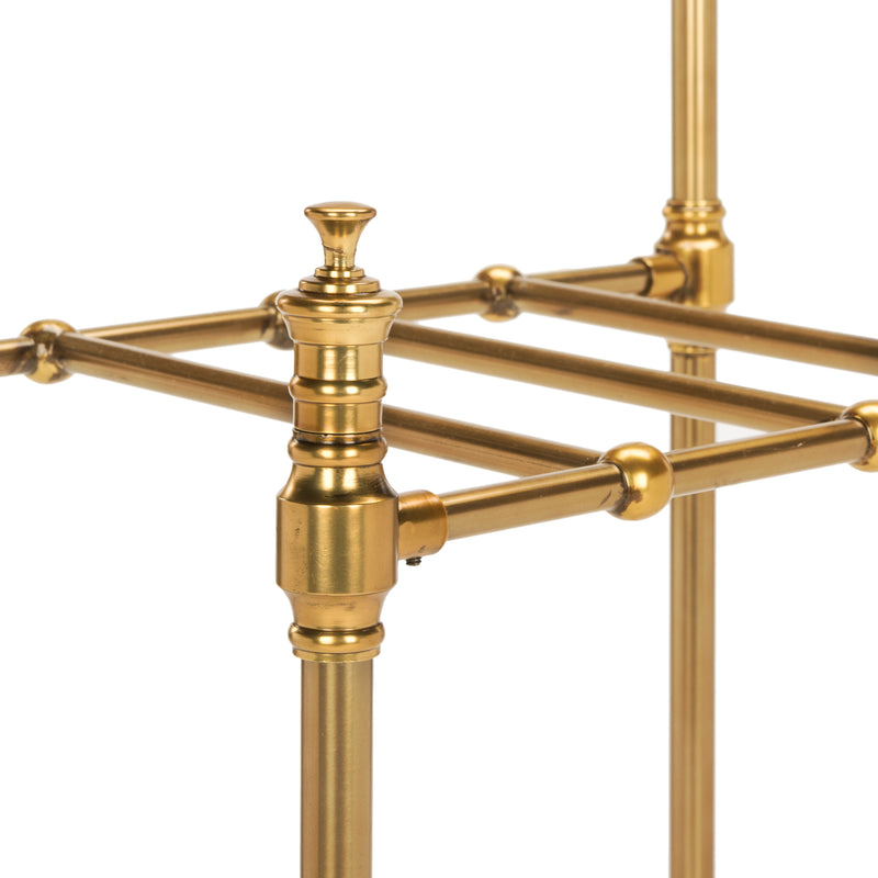 Jonathan Y Tenley 80" 4-Hook Coat Rack with Umbrella Stand