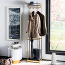 Jonathan Y Tenley 80" 4-Hook Coat Rack with Umbrella Stand
