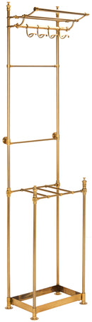 Jonathan Y Tenley 80" 4-Hook Coat Rack with Umbrella Stand