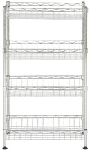 Jonathan Y Aventura 31" 4-Tier Wire Basket Rack