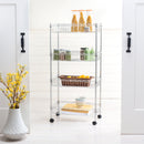 Jonathan Y Grove 4-Shelf 47" Basket Rack with Casters