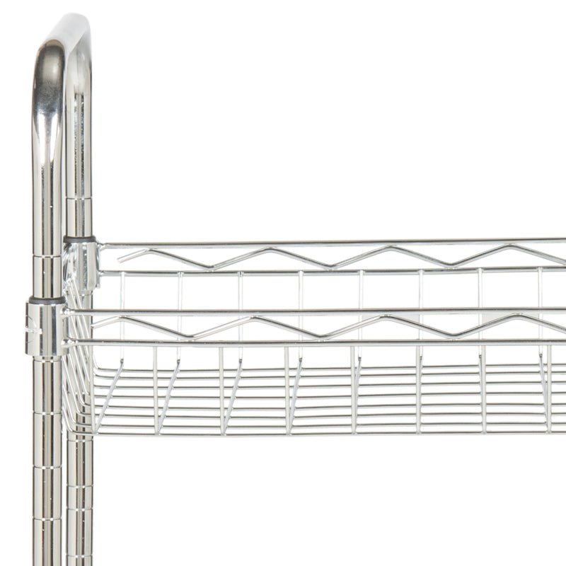 Jonathan Y Laura 37.5" 4-Tier Adjustable Basket Storage Rack