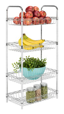 Jonathan Y Laura 37.5" 4-Tier Adjustable Basket Storage Rack