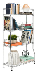 Jonathan Y Wilson 53" 4-Tier Book Storage Shelf