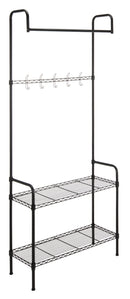 Jonathan Y Anderson 70" Garment Rack and Shoe Storage