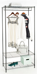 Jonathan Y Beatrice 70.8" Garment Rack with Shelf