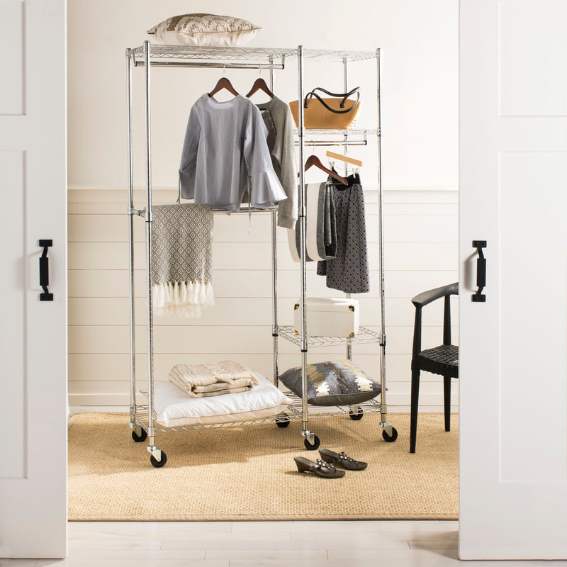 Jonathan Y Cayla 74" Garment Rack on Casters