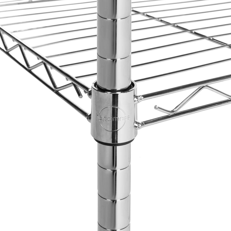 Jonathan Y Katherine 78.7" Double-Bar Garment Rack and Shelving Unit