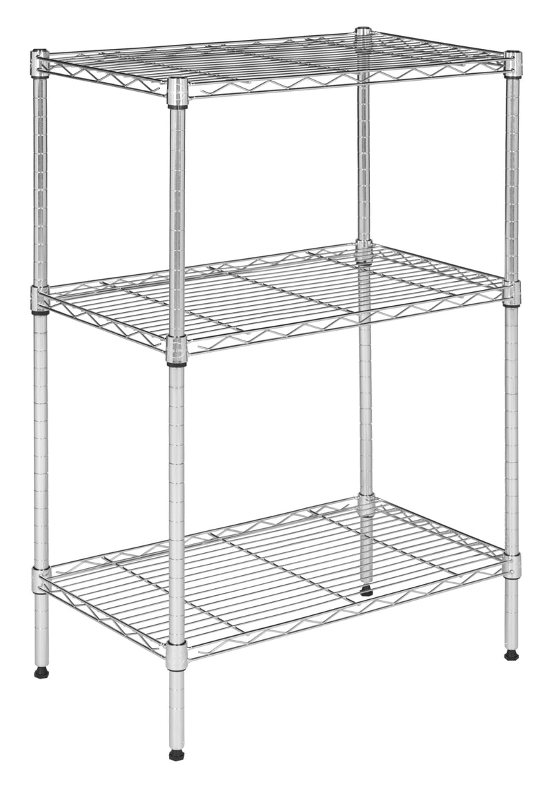 Jonathan Y Suze 35" 3-Shelf Wire Rack