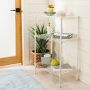 Jonathan Y Suze 35" 3-Shelf Wire Rack