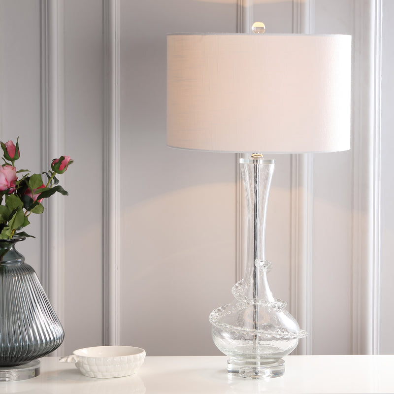 Jonathan Y Belle 31.5" Glass LED Table Lamp
