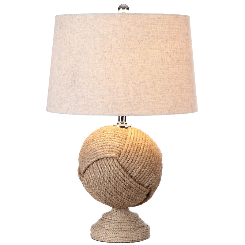 Jonathan Y Monkey's Fist 24" Knotted Rope LED Table Lamp