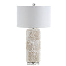 Jonathan Y Rosette 28.5" Seashell/Resin/Crystal LED Table Lamp