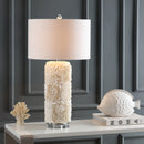 Jonathan Y Rosette 28.5" Seashell/Resin/Crystal LED Table Lamp