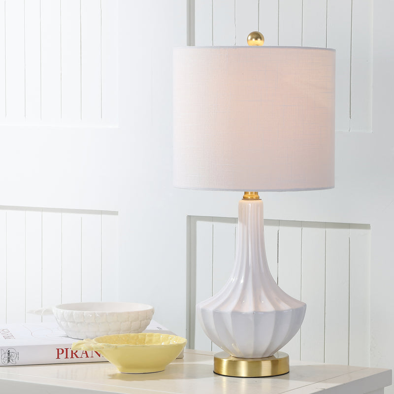 Jonathan Y Parker 21.5" Ceramic Mini LED Table Lamp